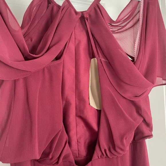 Watters Marsala Red Bridesmaid Dress - Picture 8 of 10